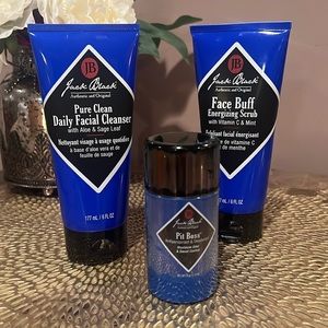 Jack Black Set/3 Bundle, Facial Cleanser, Face Buff, Pit Boss